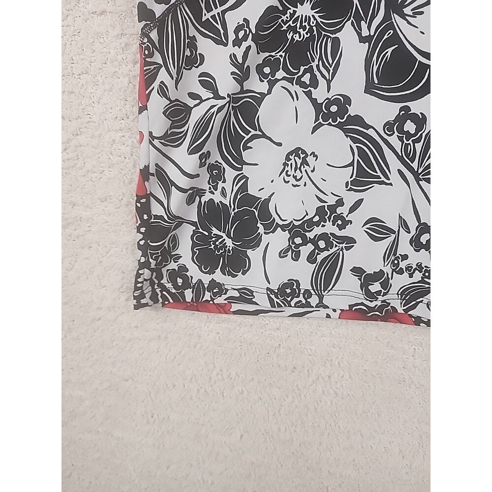 Jessica Max Top Floral USA Size L Short Sleeve - Picture 6 of 9